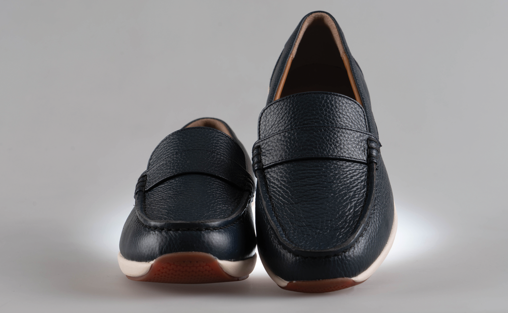 Women's Penny Loafers W302 <NAVY><BROWN><BLACK>