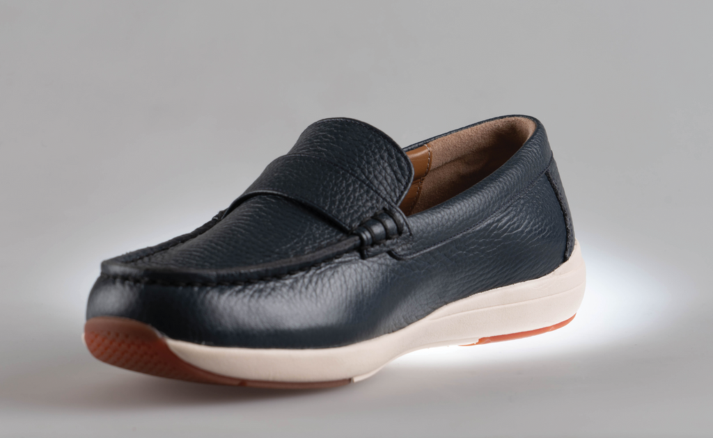 Women's Penny Loafers W302 <NAVY><BROWN><BLACK>